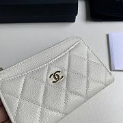 Chanel Card Holder White Caviar Gold 12x7.5x2.5cm - 2