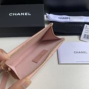 Chanel Card Holder Pink Caviar Gold 12x7.5x2.5cm - 5