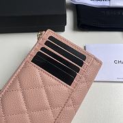 Chanel Card Holder Pink Caviar Gold 12x7.5x2.5cm - 2