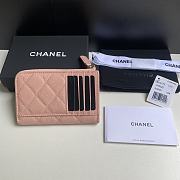 Chanel Card Holder Pink Caviar Gold 12x7.5x2.5cm - 3