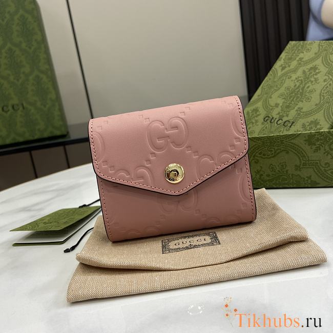 Gucci GG Medium Wallet Pink 11x9.5x3cm - 1