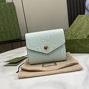 Gucci GG Medium Wallet Light Green 11x9.5x3cm - 1