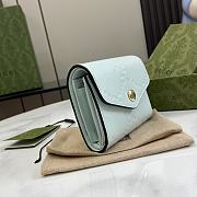 Gucci GG Medium Wallet Light Green 11x9.5x3cm - 2