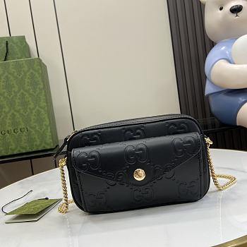 Gucci GG Super Mini Shoulder Bag Black 18x11x4cm