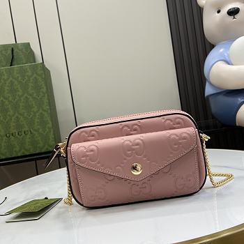 Gucci GG Super Mini Shoulder Bag Pink 18x11x4cm