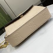 Gucci GG Super Mini Shoulder Bag Beige 18x11x4cm - 4