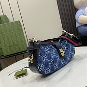 Gucci Moon Side Mini Shoulder Bag Denim 24x12x5cm - 6