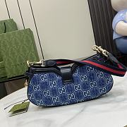 Gucci Moon Side Mini Shoulder Bag Denim 24x12x5cm - 3