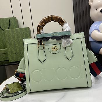 Gucci Diana Small Tote Bag Light Green 27x24x11cm