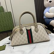 Gucci Ophidia Small Top Handle Bag Beige 31.5x16.5x8cm - 4