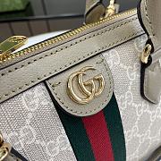 Gucci Ophidia Small Top Handle Bag Beige 31.5x16.5x8cm - 3