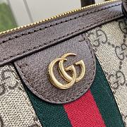 Gucci Ophidia Medium Top Handle Bag Brown 34x27.5x15cm - 5