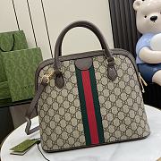 Gucci Ophidia Medium Top Handle Bag Brown 34x27.5x15cm - 4