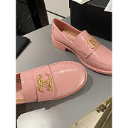 Chanel Moccasins Pink Calfskin & Metal - 4