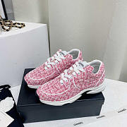 Chanel Sneakers Fabric Pink - 5