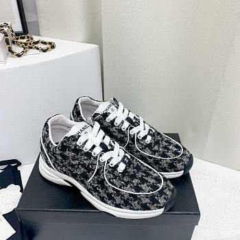 Chanel Sneakers Fabric Black