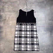 Chanel Tweed Dress Black And White - 5