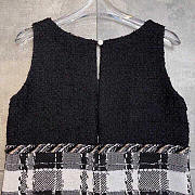 Chanel Tweed Dress Black And White - 3