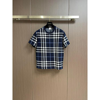 Burberry Check-pattern Cotton T-shirt