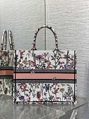 Dior Large Book Tote White Multicolor Herbarium 42 x 35 x 18.5 cm - 2