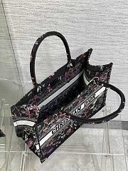 Dior Medium Book Tote Black Multicolor Herbarium 36 x 27.5 x 16.5 cm - 6