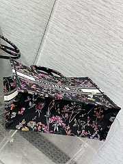 Dior Large Book Tote Black Multicolor Herbarium 42 x 35 x 18.5 cm - 2