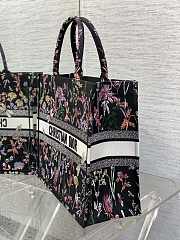 Dior Large Book Tote Black Multicolor Herbarium 42 x 35 x 18.5 cm - 5