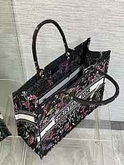 Dior Large Book Tote Black Multicolor Herbarium 42 x 35 x 18.5 cm - 4