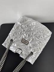 Balenciaga Crush XS Tote Bag Silver 25x22x9cm - 4