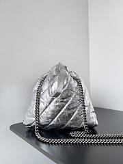 Balenciaga Crush XS Tote Bag Silver 25x22x9cm - 2
