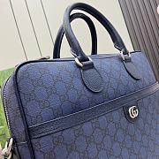 Gucci Ophidia Medium GG Briefcase Blue 36.5x29x7.5cm - 5