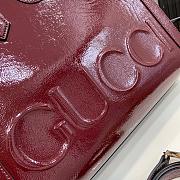 Gucci Diana Medium Tote Bag Dark Red Patent 35x30x14cm - 2