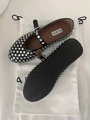 Alaia Ballerina Rhinstone Mary Jane Flats - 2