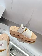 CHLOÉ Mila Logo Platform Slides White - 4