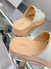 CHLOÉ Mila Logo Platform Slides White - 3