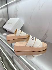 CHLOÉ Mila Logo Platform Slides White - 2