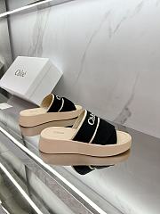 CHLOÉ Mila Logo Platform Slides Black - 5