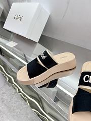 CHLOÉ Mila Logo Platform Slides Black - 3