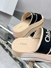 CHLOÉ Mila Logo Platform Slides Black - 2