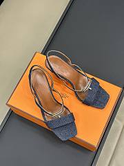 Hermes Glamour 75 Denim Sandal - 2