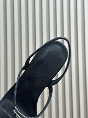 Hermes Glamour 75 Black Sandal - 4