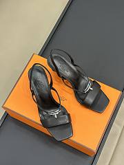 Hermes Glamour 75 Black Sandal - 2