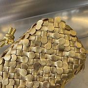 Bottega Veneta Knot Gold Bag 19x11.5x5cm - 4