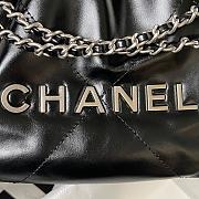 Chanel 22 Handbag Black Silver 20x19x6cm - 4