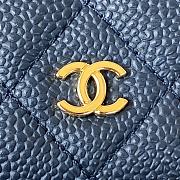 Chanel Woc Wallet Chain Bag Caviar Navy Blue Gold 19x12x3cm - 3