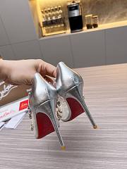 Christian Louboutin Degraqueen Pump PVC Iridescent Silver 10cm - 5