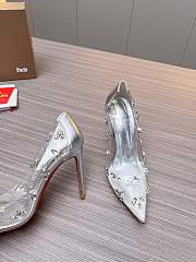 Christian Louboutin Degraqueen Pump PVC Iridescent Silver 10cm - 3