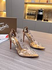 Christian Louboutin Degraqueen Pump PVC Iridescent Gold 10cm - 1