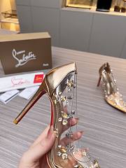 Christian Louboutin Degraqueen Pump PVC Iridescent Gold 10cm - 4