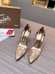 Christian Louboutin Degraqueen Pump PVC Iridescent Gold 10cm - 2